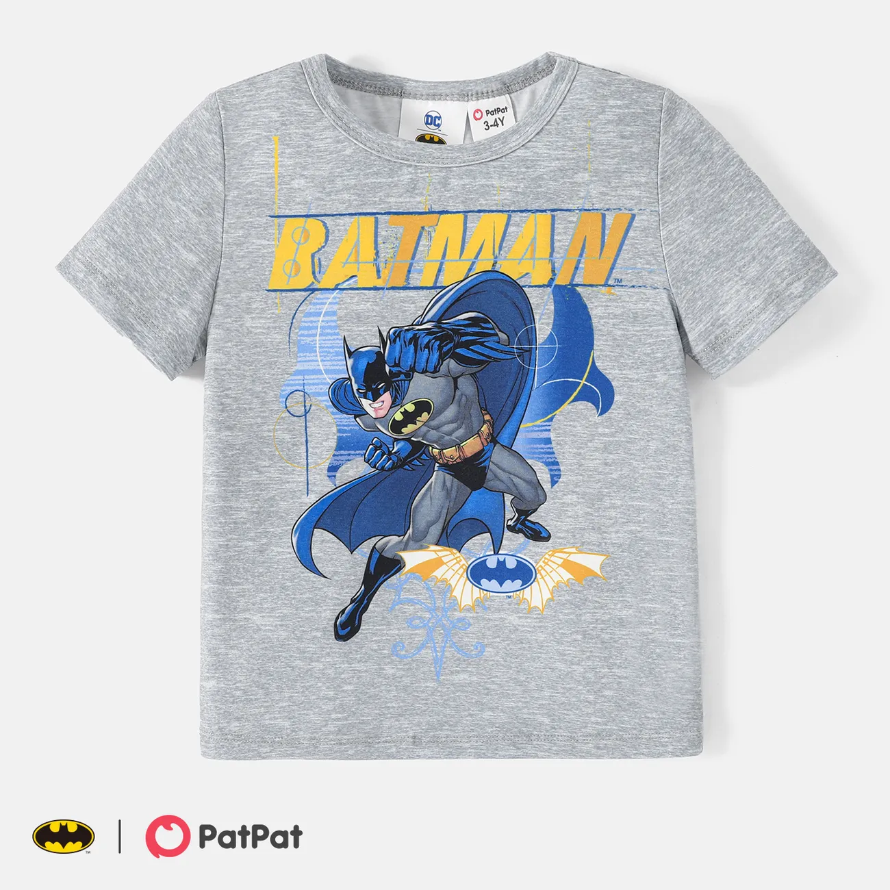Batman Toddler Boy Character Print Naia™ Tank Top / Tee / Shorts Grey big image 1