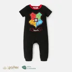 Harry Potter Baby Boy Short-sleeve Graphic Cotton or Naia™ Jumpsuit Black