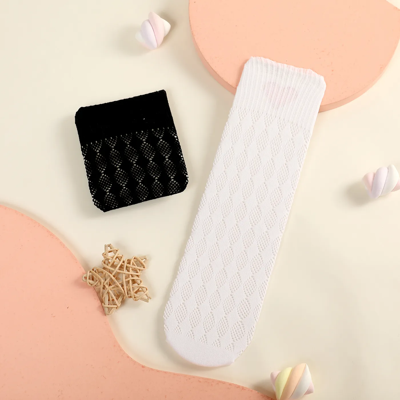Baby / Toddler Lingge Graphic Fishnet Socks  big image 8