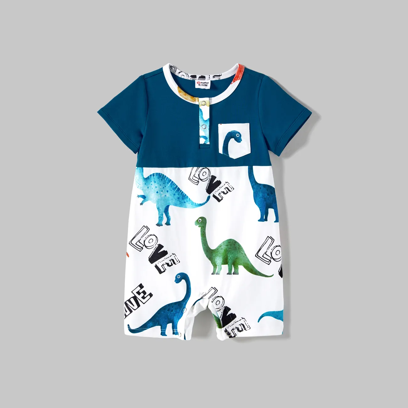 Family Matching Dinosaur Print Tank Dresses and Short-sleeve T-shirts Sets  big image 1