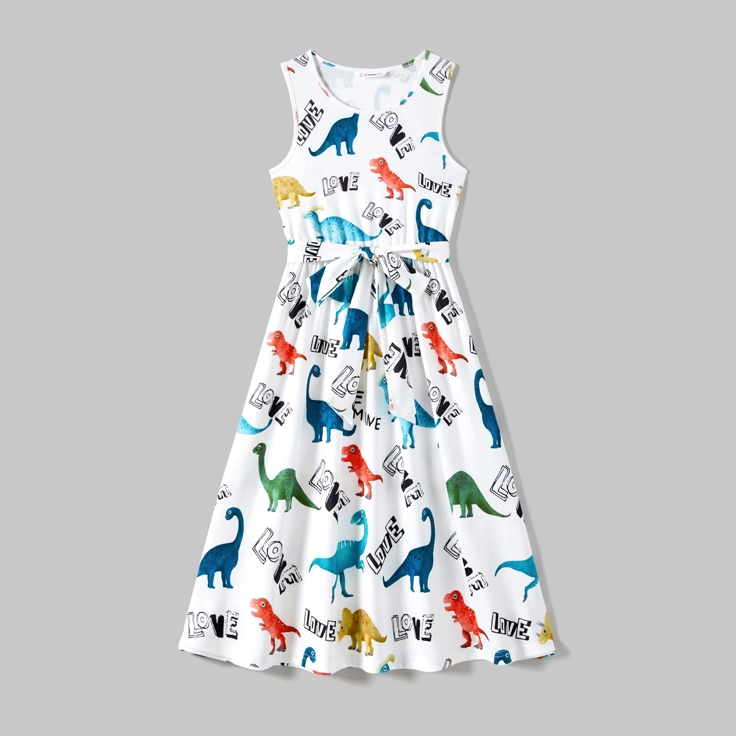 Family Matching Dinosaur Print Tank Dresses and Short-sleeve T-shirts Sets  big image 15