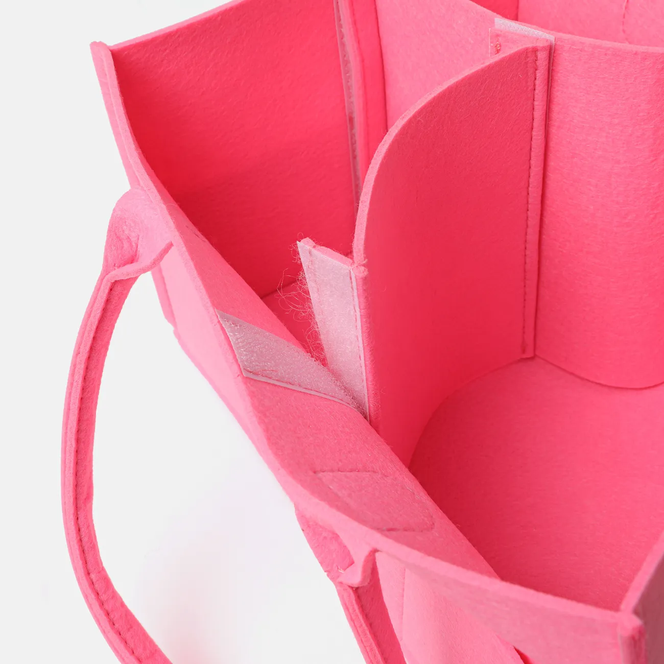 saco de fraldas de grande capacidade de armazenamento de pano dobrável para bebê grande porta-fraldas Rosa big image 1