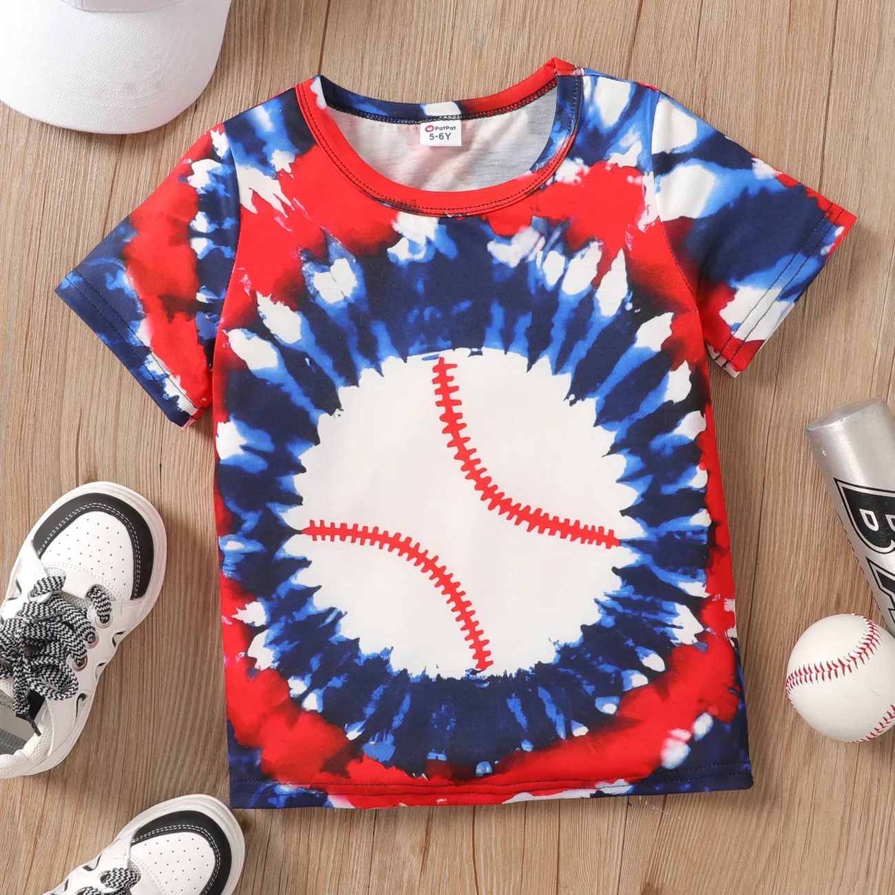 Independence Day Kid Boy Short-sleeve Tee Blue big image 1