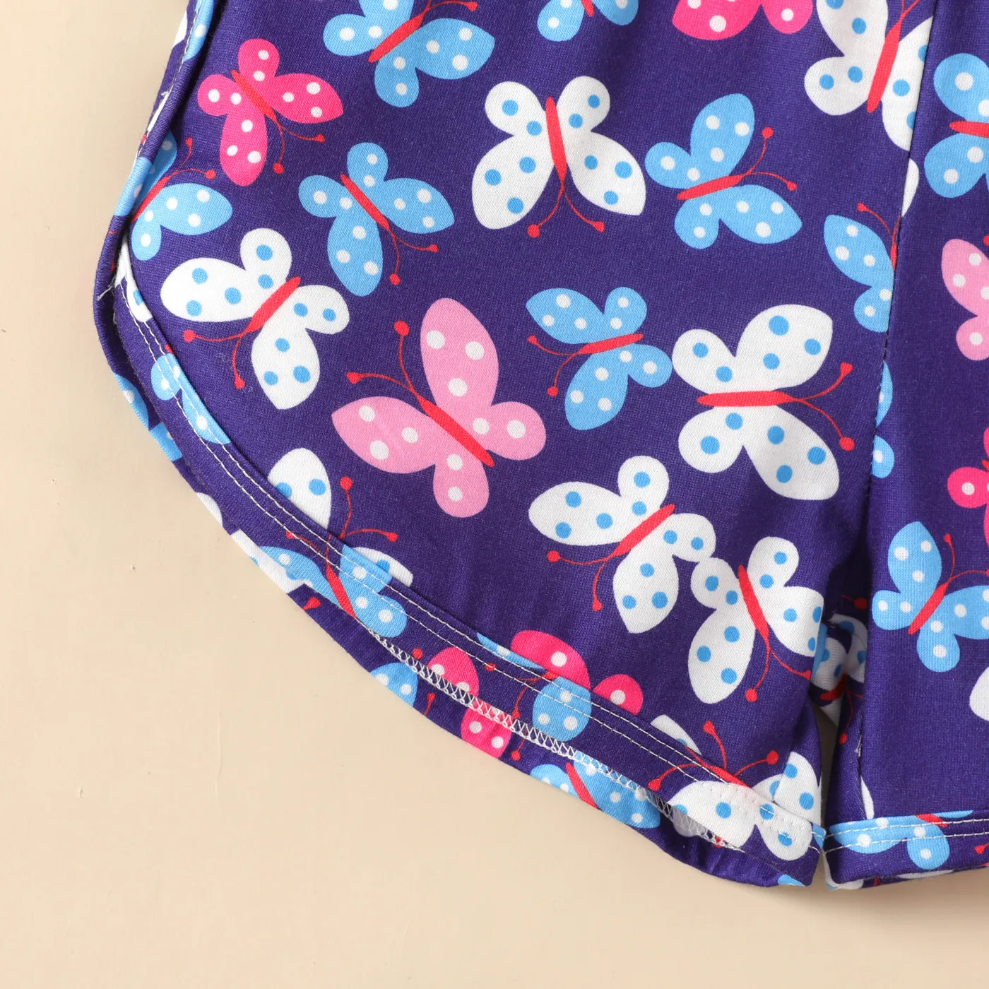 Kid Girl Tie Dye / Floral / Butterfly Print Shorts  image 6