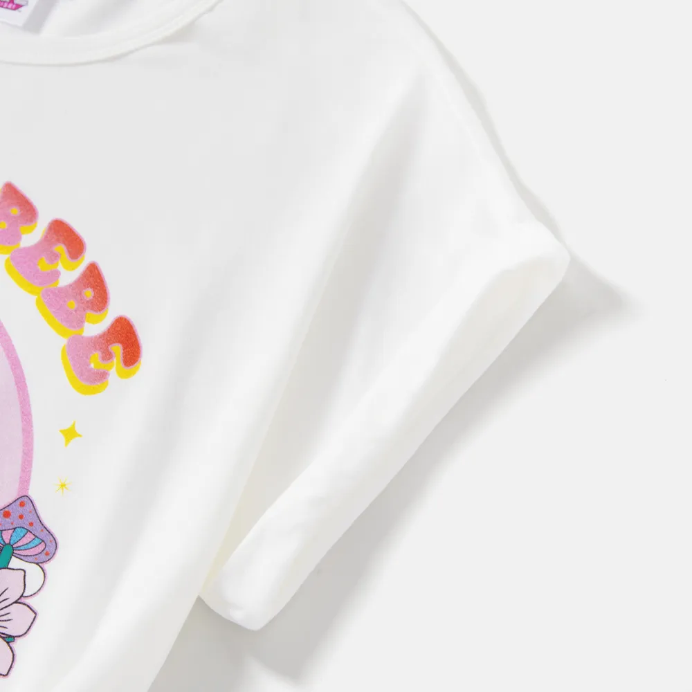 L.O.L. Surprise Mommy and Me 2pcs Cotton Short-sleeve Knot Front Graphic Tee and Allover Print Skirt Set big image 11