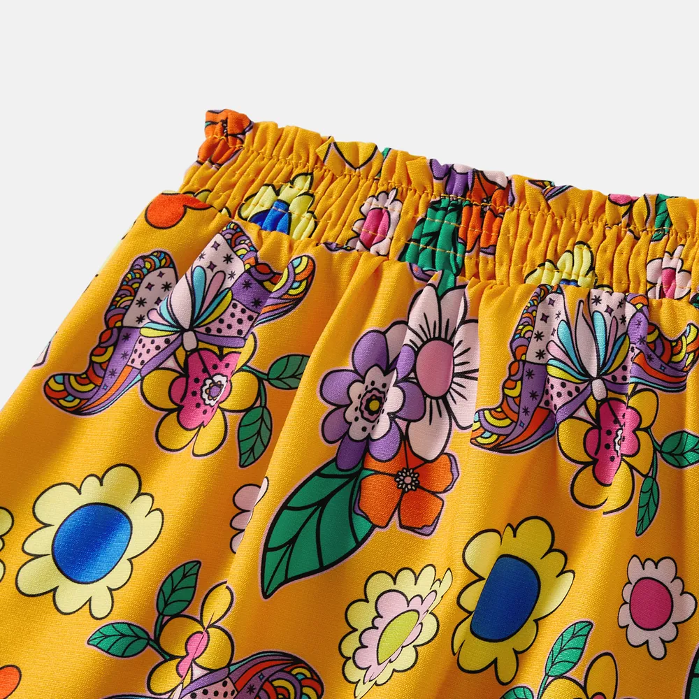 L.O.L. Surprise Mommy and Me 2pcs Cotton Short-sleeve Knot Front Graphic Tee and Allover Print Skirt Set big image 8
