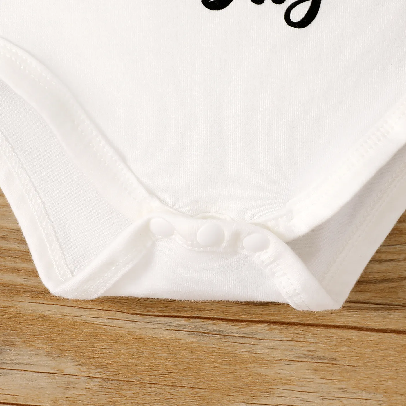 Father's Day Baby Boy/Girl Letter & Number Print Short-sleeve Bodysuit / 100% Cotton Solid Ruffled Shorts / Solid Elasticized Waist Shorts Blue image 6