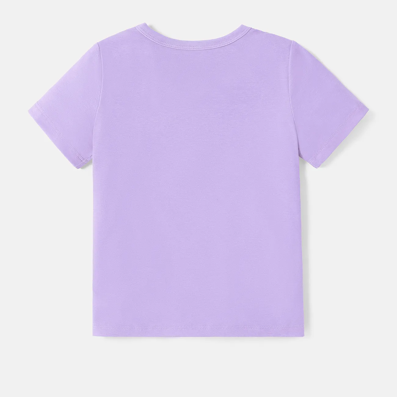 迪士尼幼兒/兒童女孩/男孩角色印花 Naia™ 短袖 T 恤 淺紫 big image 1