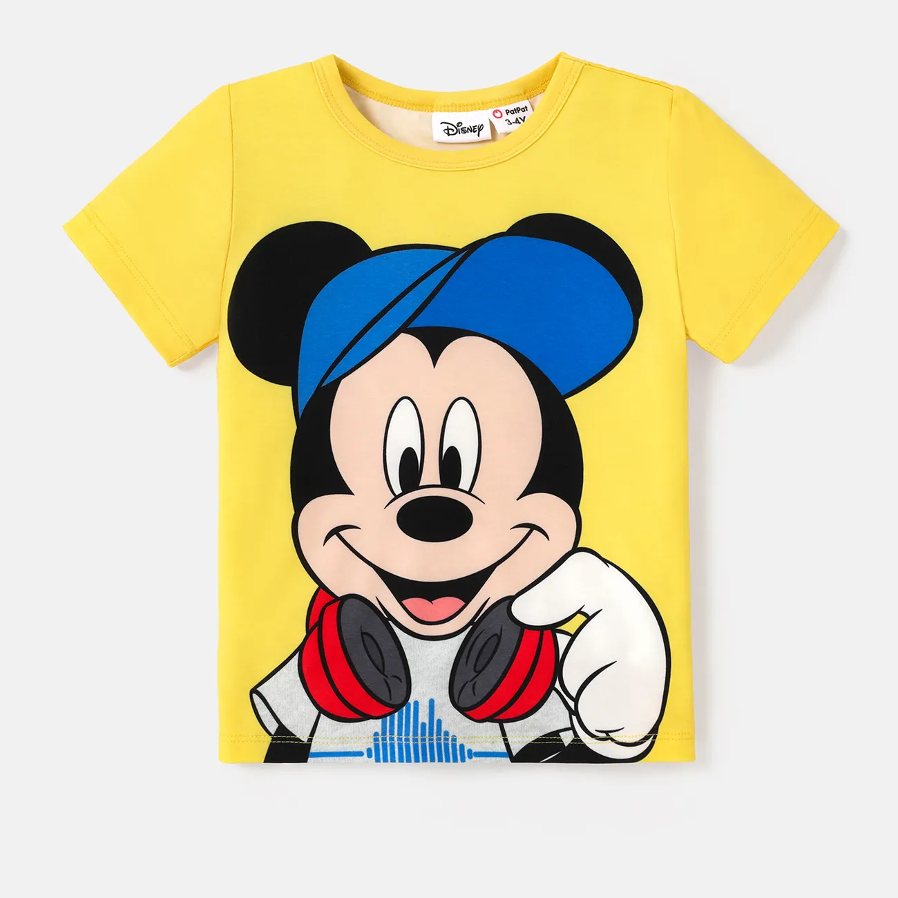 Disney Toddler / Kid Girl / Boy Character Print Naia™ Tee à manches courtes Jaune big image 1