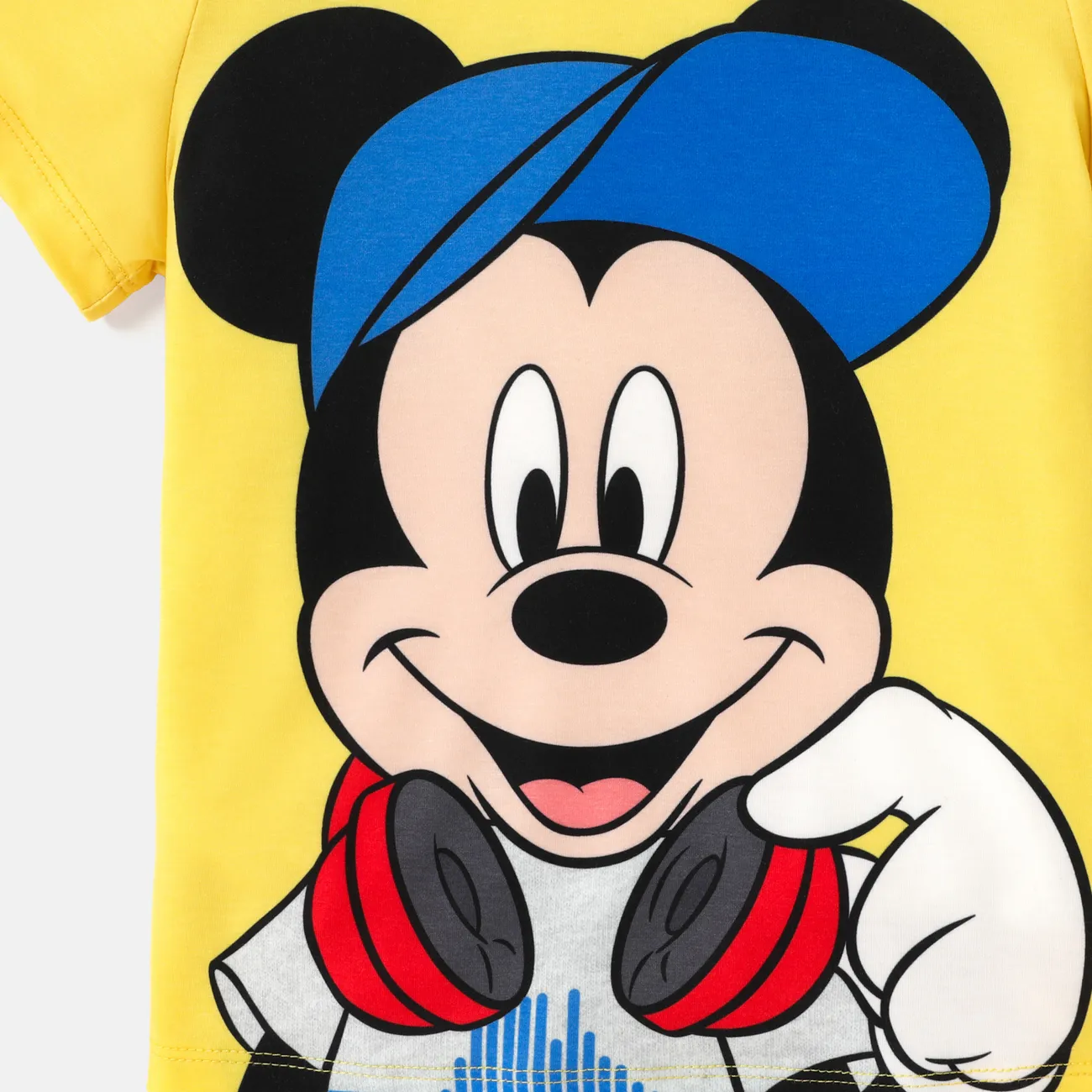 Disney Mickey and Friends Toddler/Kid Girl/Boy Character Print Naia™ Short-sleeve Tee Yellow big image 1