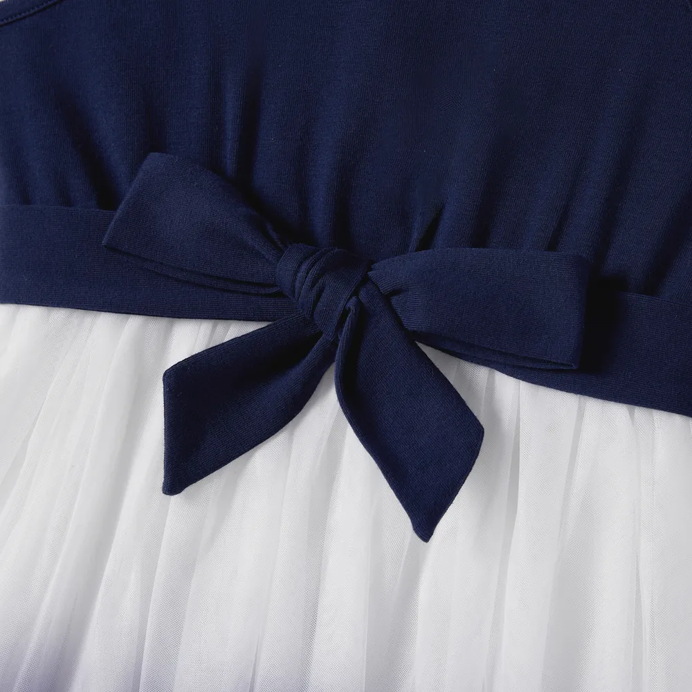 Family Matching Belted Ombre Slip Dresses and Striped Short-sleeve T-shirts Sets big image 12
