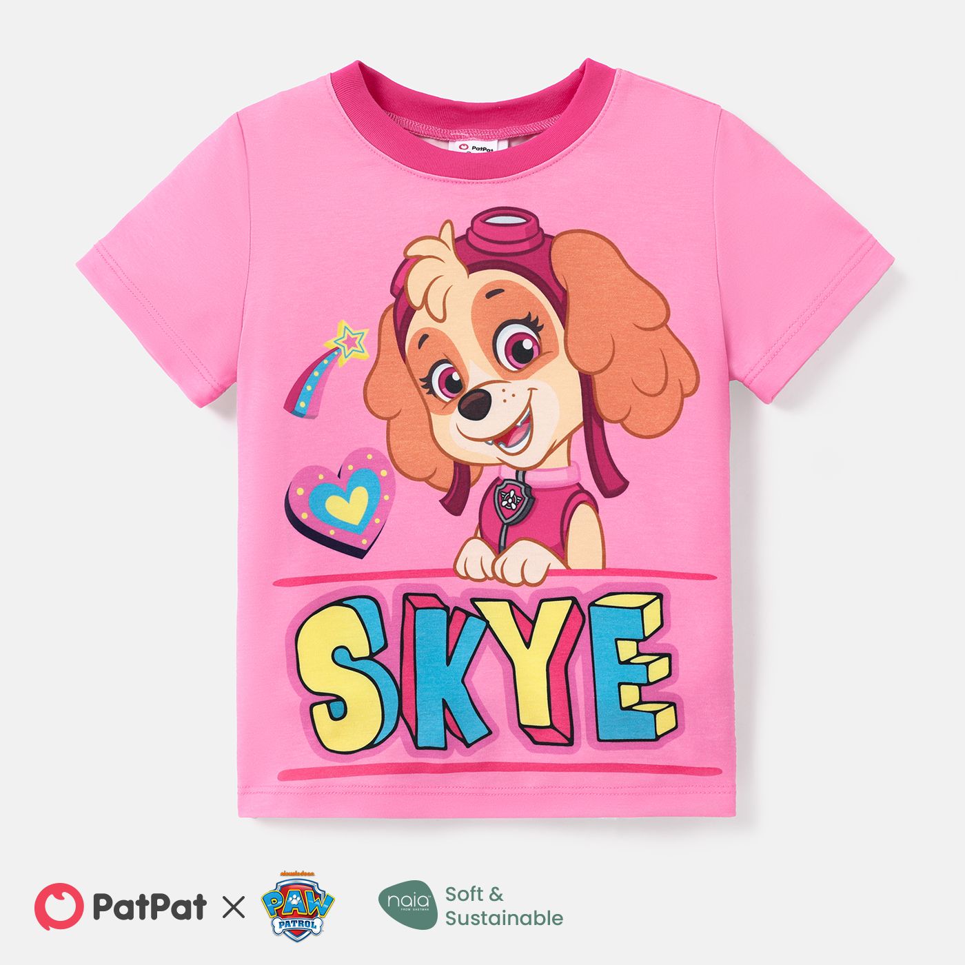 

PAW Patrol Toddler Girl/Boy Character & Letter Print Naia™ Short-sleeve Tee