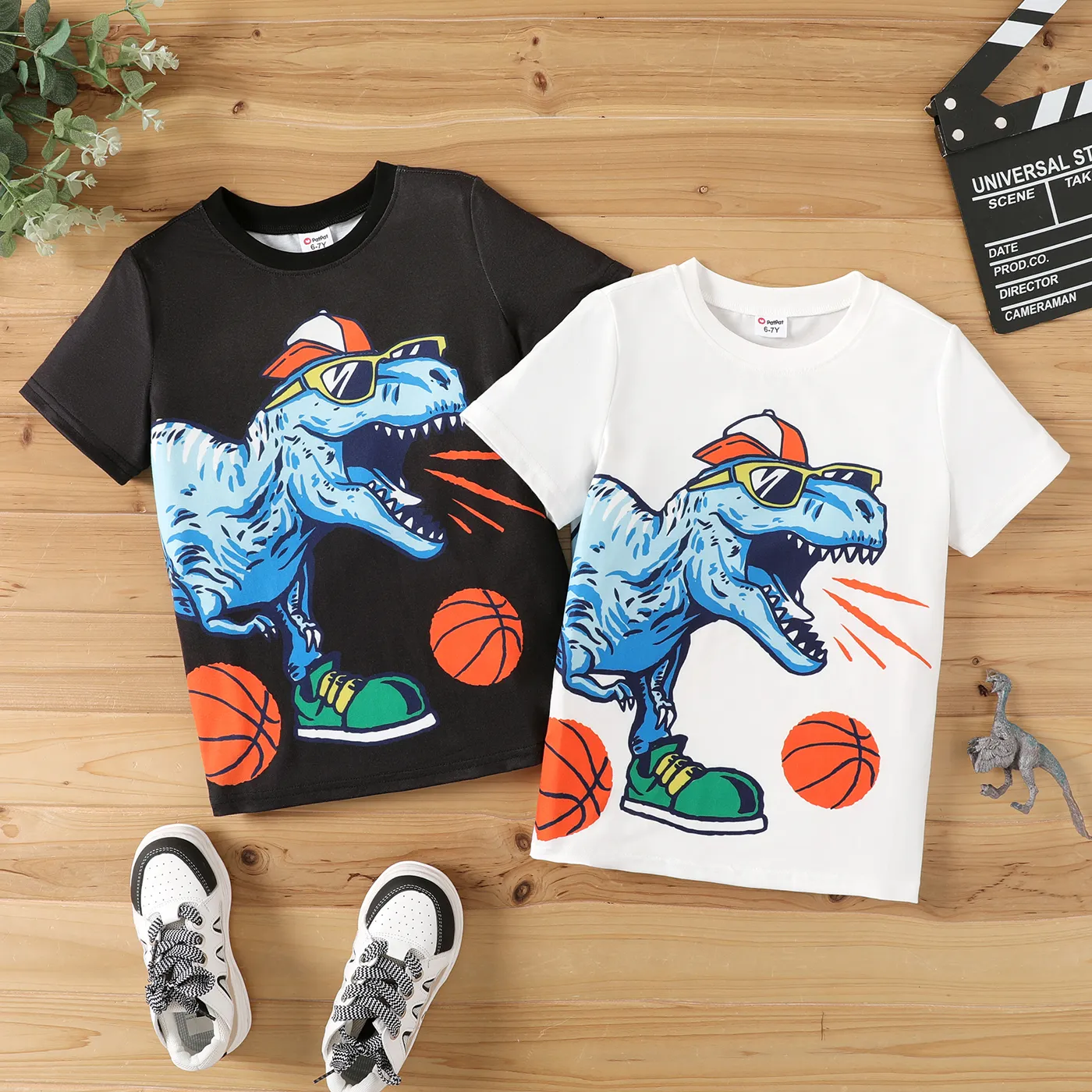 Kid Boy Dinosaur Print Tee
