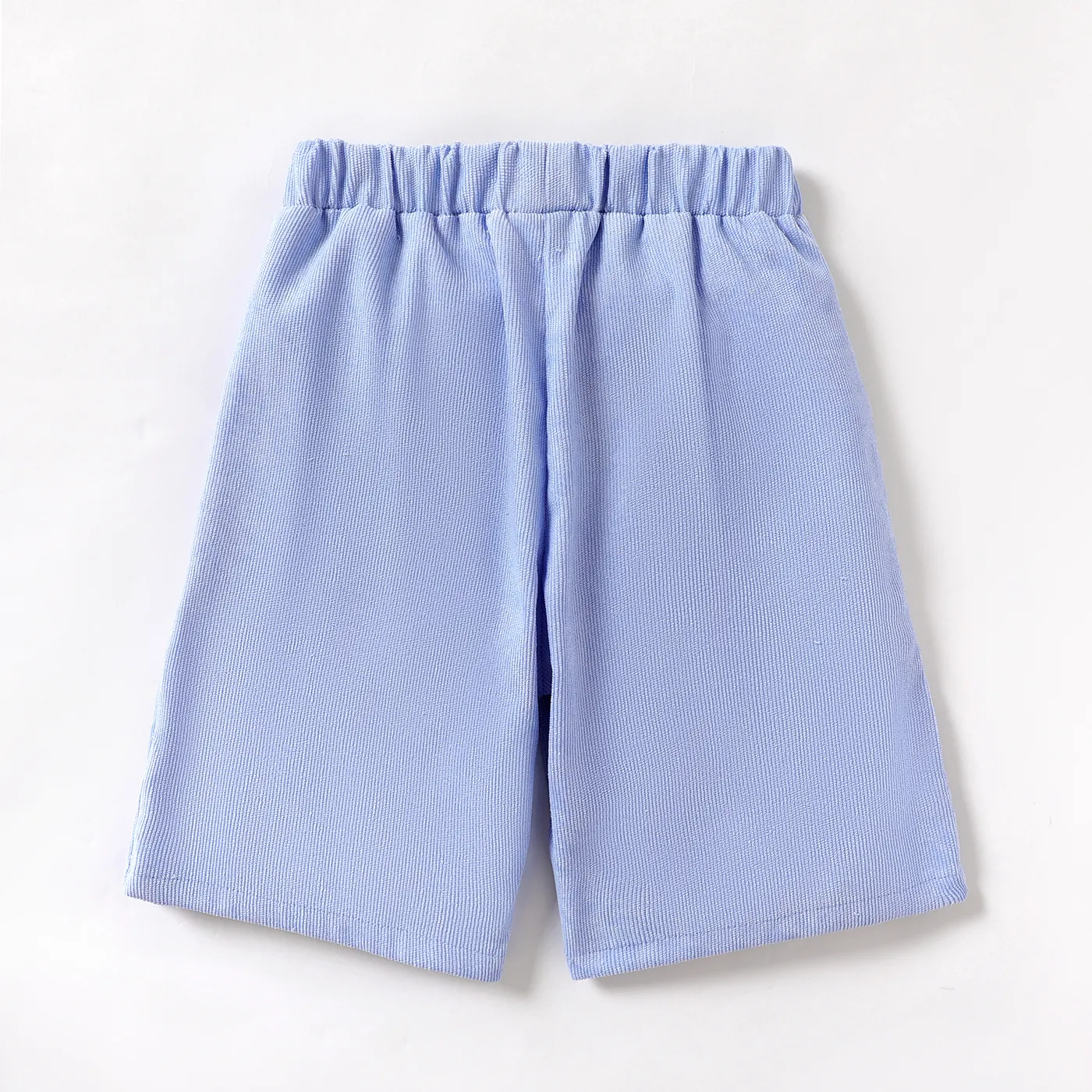 Kid Boy Solid Corduroy Shorts Light Blue image 4