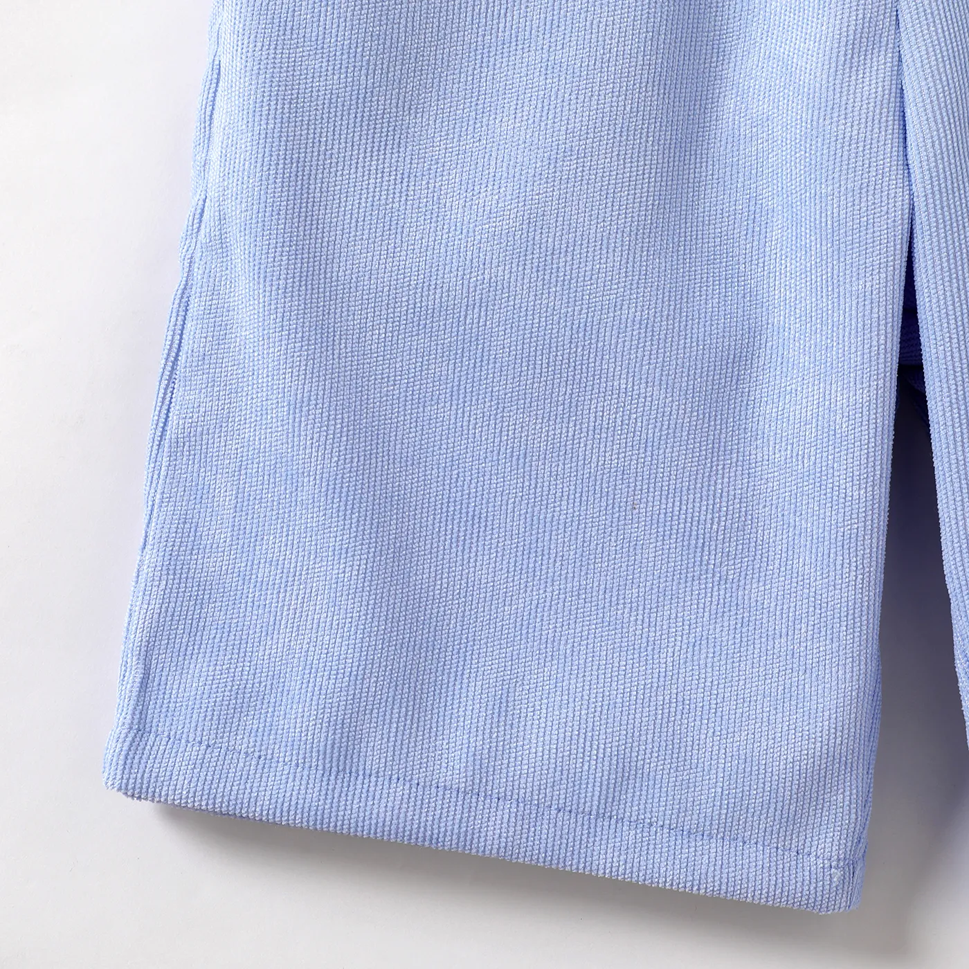 Kid Boy Solid Corduroy Shorts Light Blue image 5