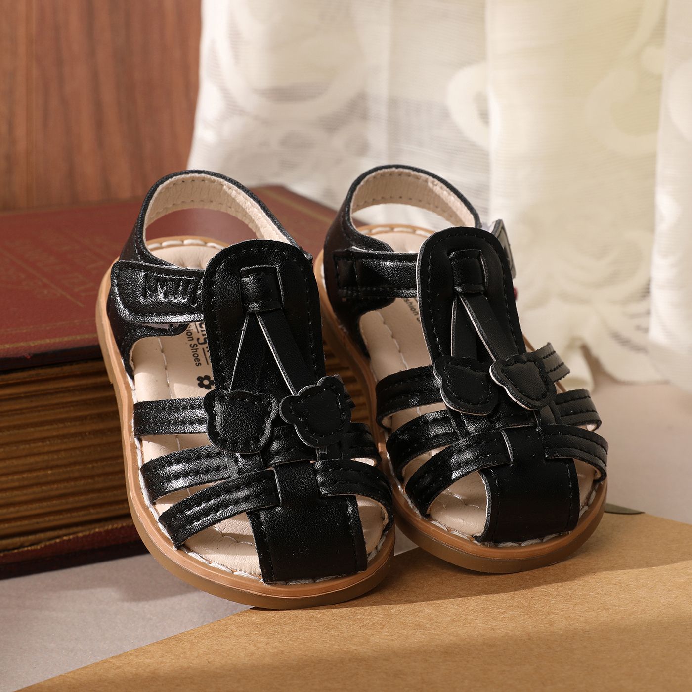 

Baby/Toddler Letters Non-slip Closed-toe Toddler Sandals