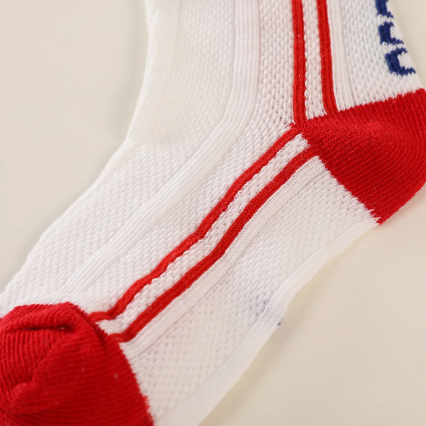5 Pairs Toddler / Kid Number Letter Graphic Striped Colorblock Socks  big image 7