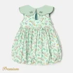 Baby Girl 100% Cotton Allover Print Statement Collar Tank Dress  image 6