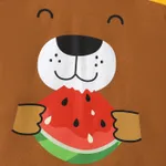 Kid Boy Cute Animal Graphic Colorblock Short-sleeve Tee  image 5