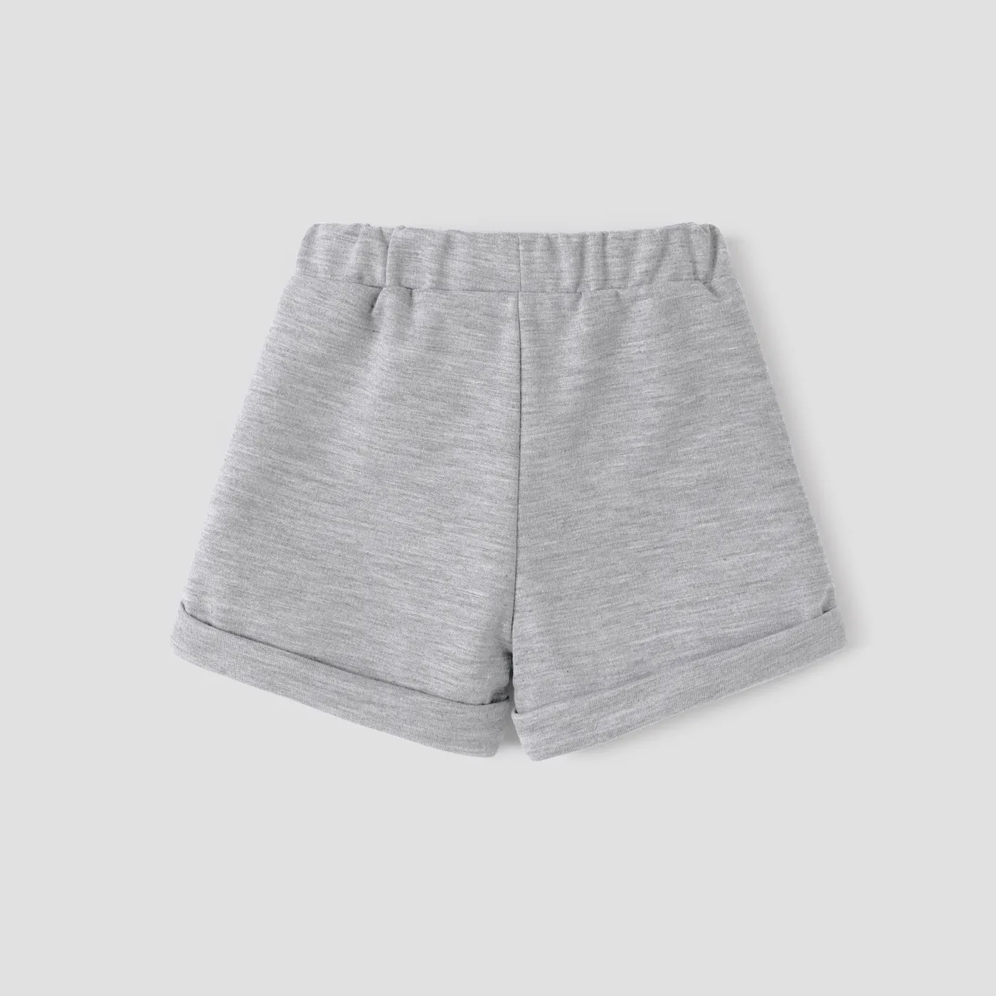 Baby Boy Dinosaur Embroidered Striped Rolled Hem Shorts  image 3