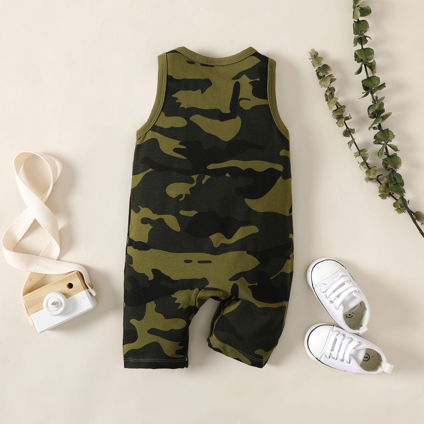 Cotton camo sales jumpsuit