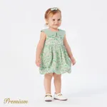 Baby Girl 100% Cotton Allover Print Statement Collar Tank Dress  image 3