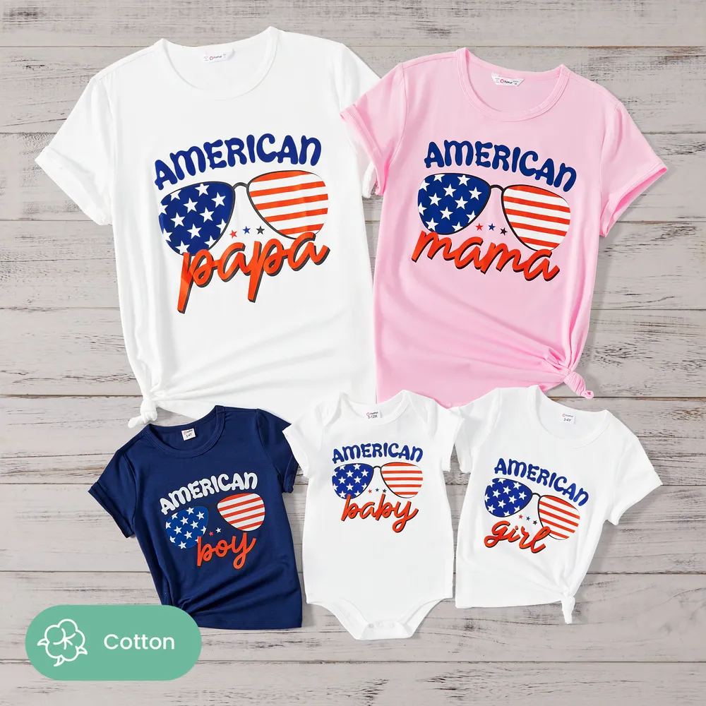 Independence Day Family Matching Short-sleeve Tops  big image 1