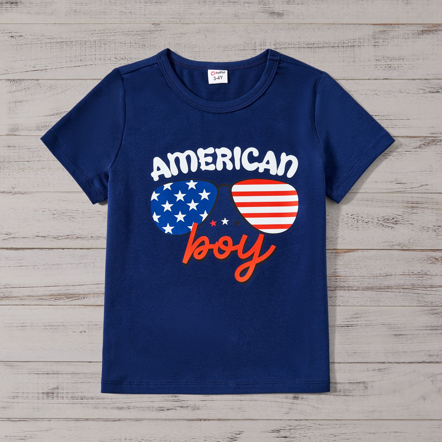 Independence Day Family Matching Cotton Short-sleeve Tee