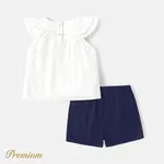 2-piece Toddler Girl 100% Cotton Sleeveless Ruffled Top & Shorts Set  image 5