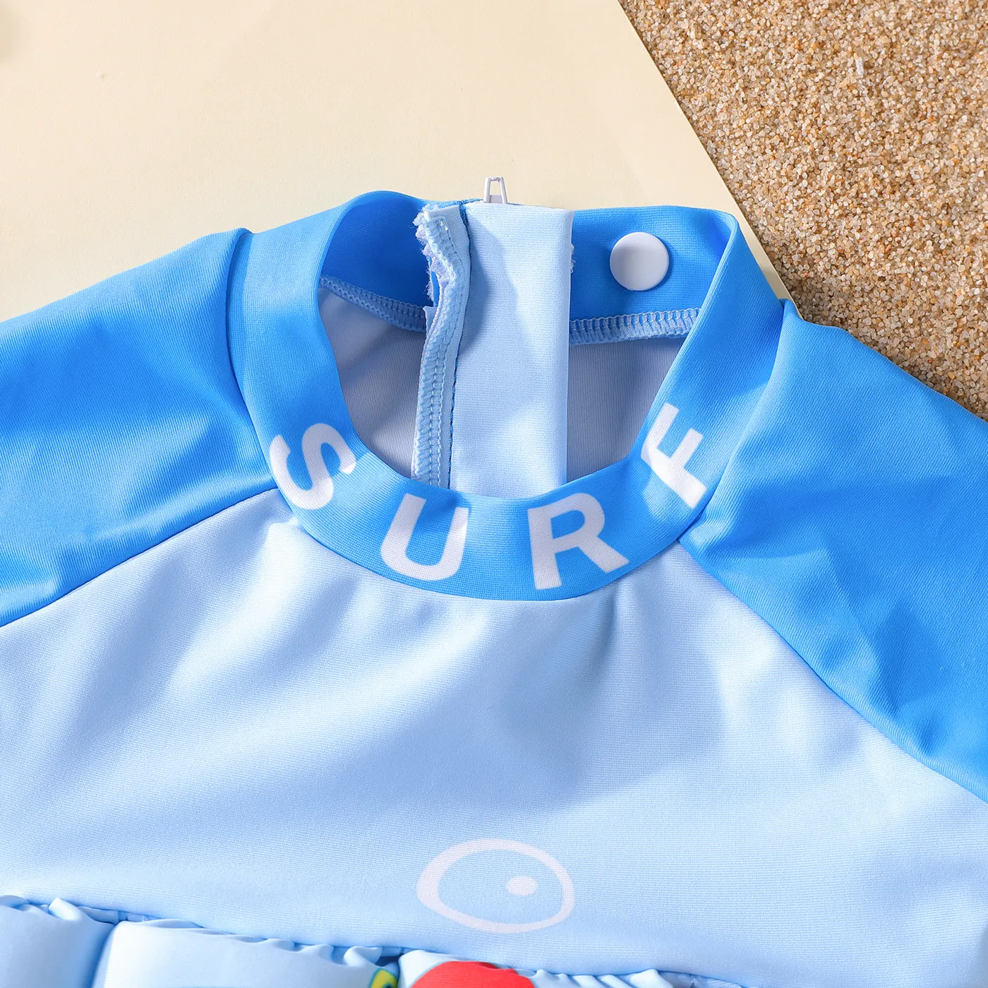 Baby Boy Dinosaur Pattern Short-sleeve Float One Piece Swimsuit Buoyancy Swimwear  image 4