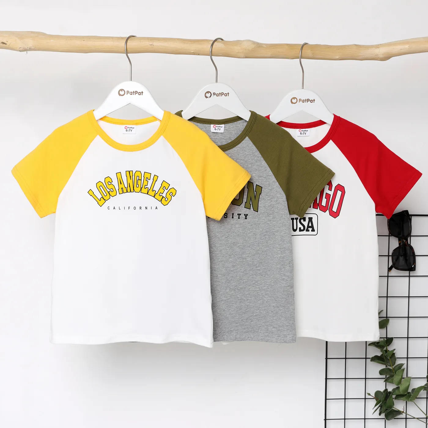 Kid Boy Cotton Letters Print Short-sleeve Tee  image 2