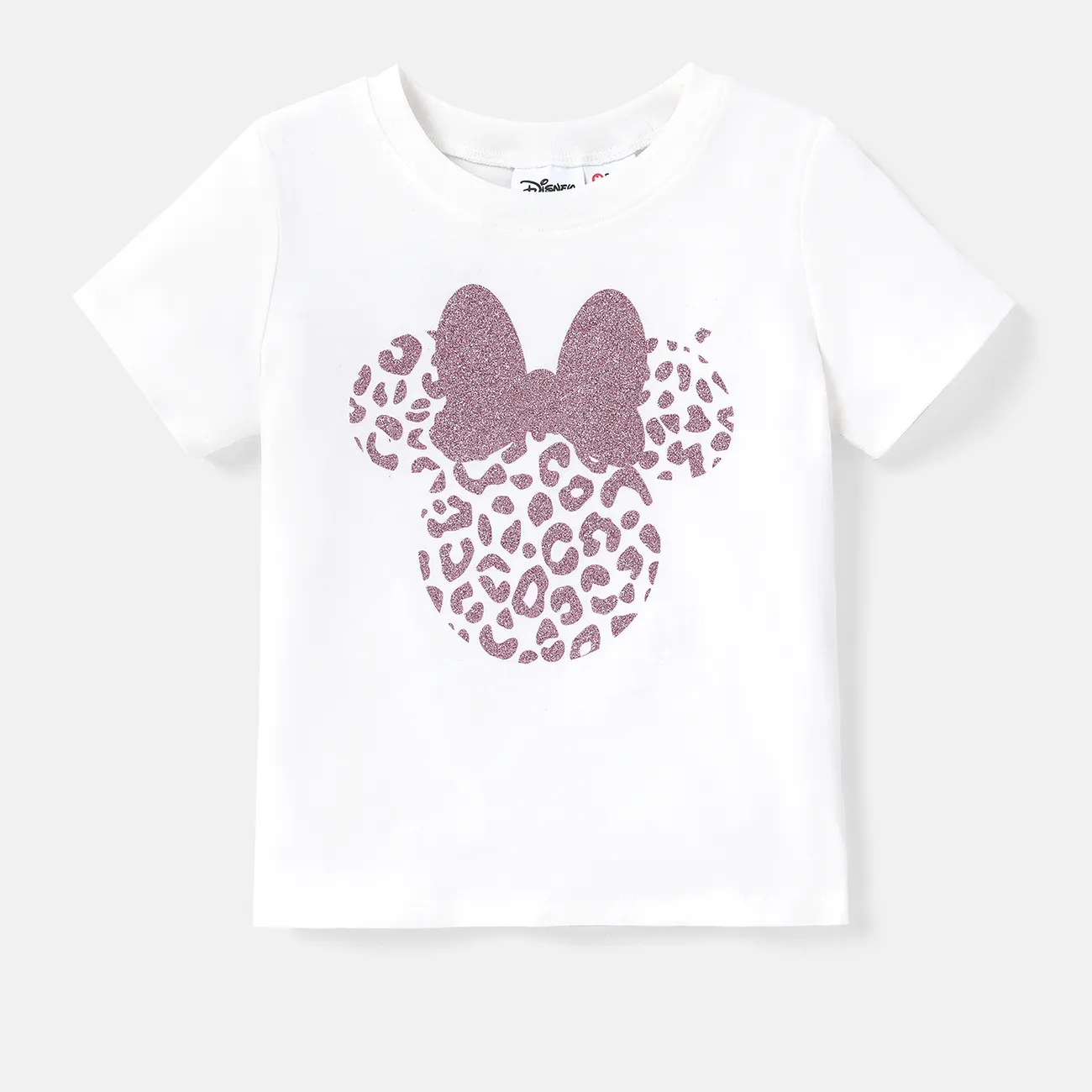 Disney Mickey and Friends Mommy and Me Cotton Short-sleeve Graphic Tee White big image 1