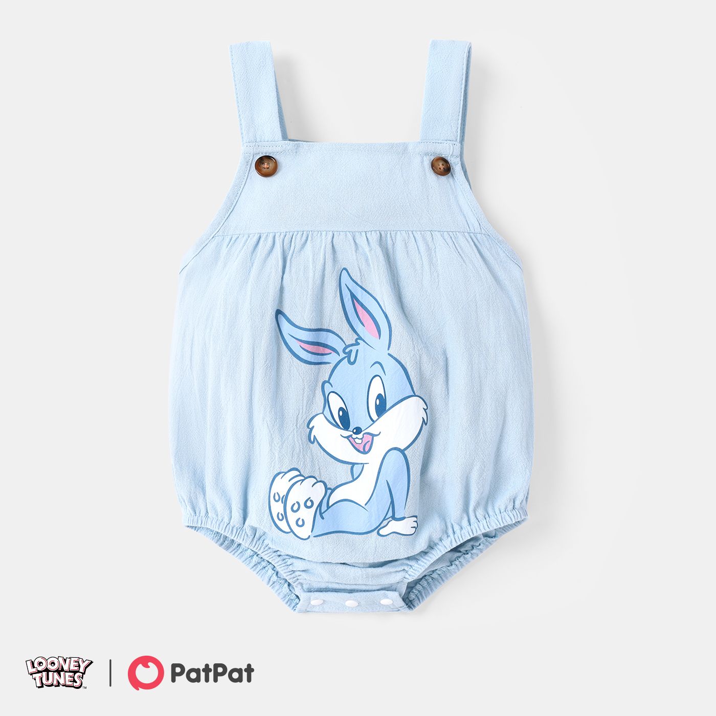 

Looney Tunes Baby Boy/Girl 100% Cotton Graphic Overall Romper