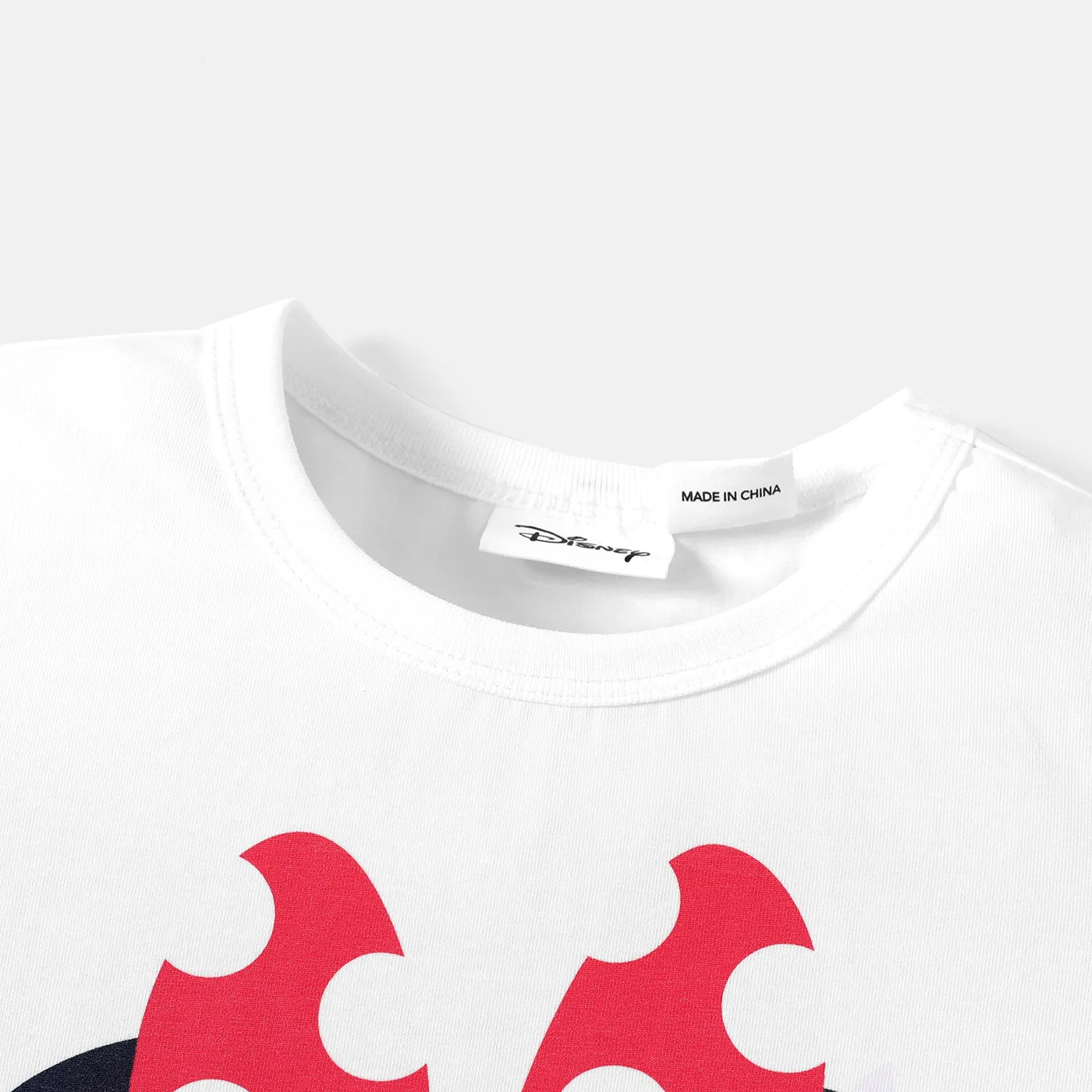 Disney Toddler Girl 2pcs Personagem Print Short-sleeve Tee e Naia™ Polka Dots Saia Set Branco image 3