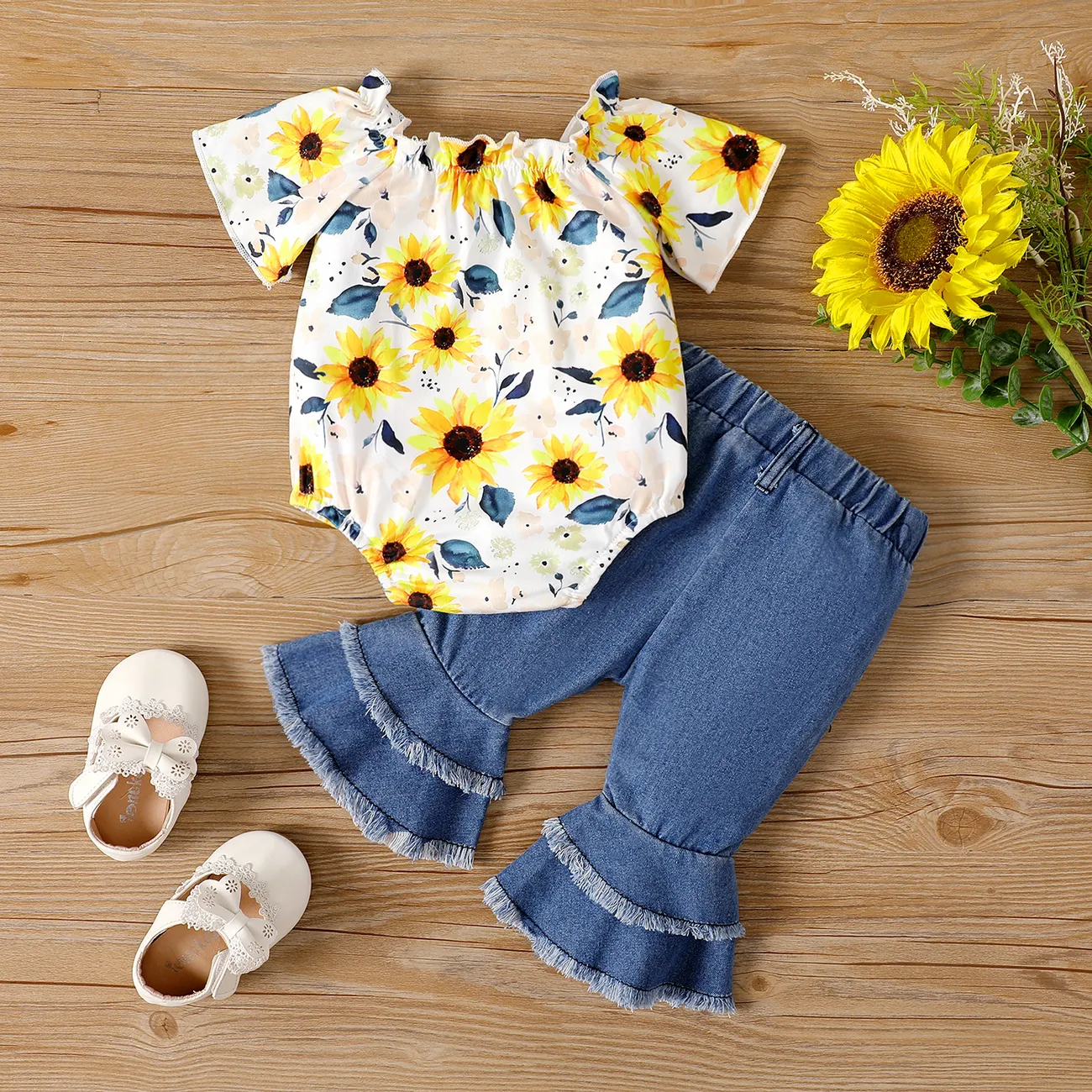 Baby Cotton Flare Jeans