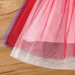 Independence Day Toddler Girl Star Print Mesh Overlay Cami Dress  image 5