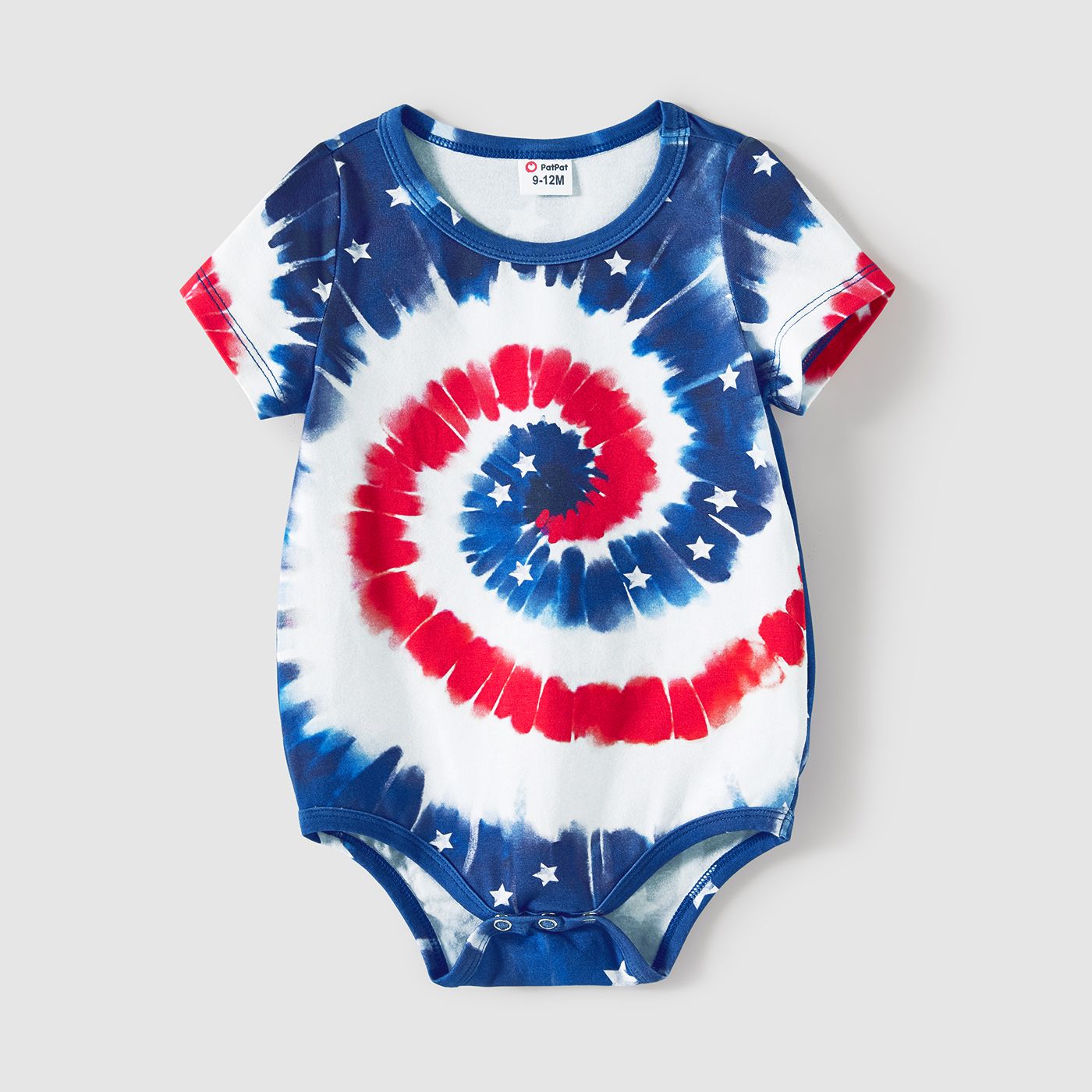 Independence Day Family Matching Cotton Short-sleeve T-shirts And Tank Dresses Sets