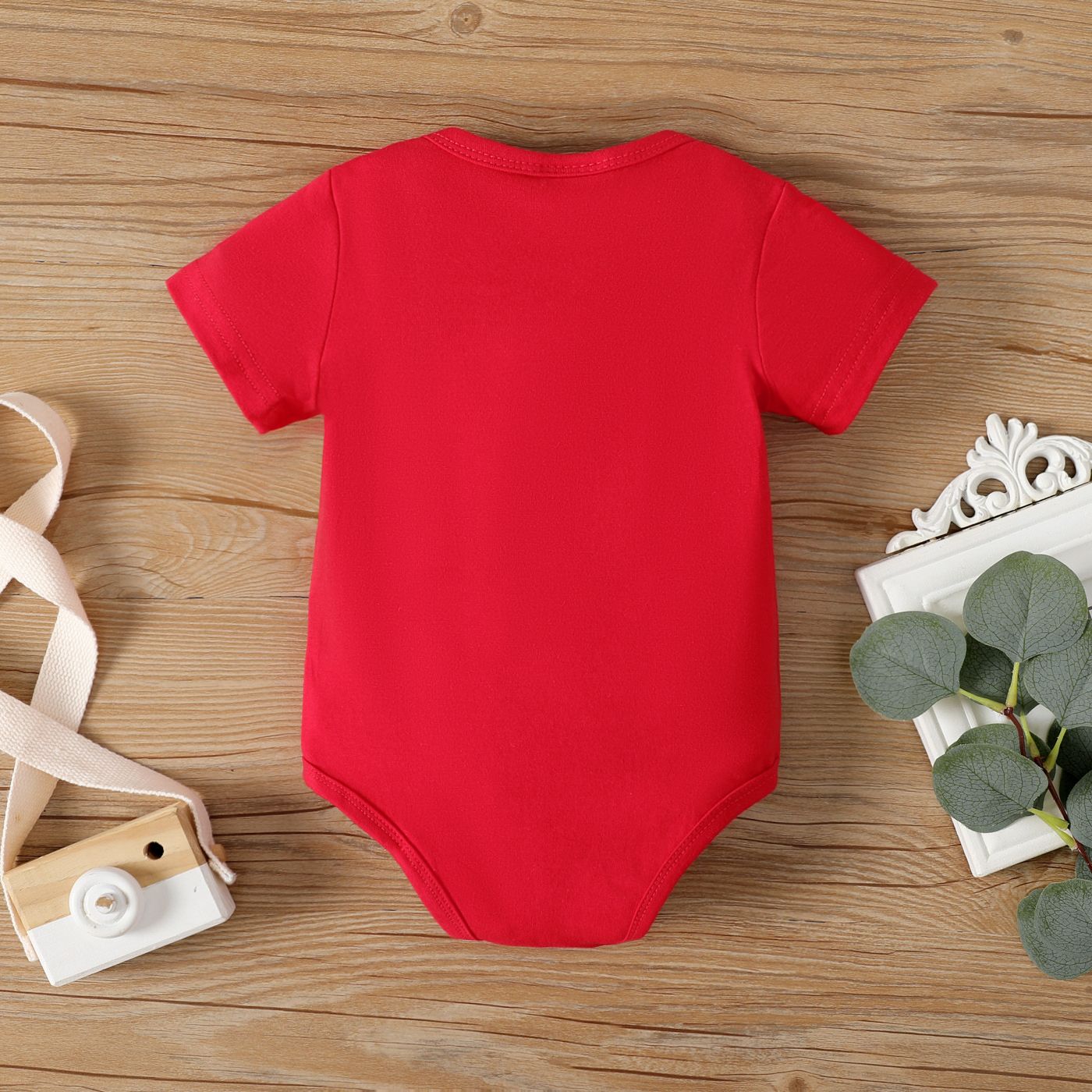 Father's Day Baby Girl/Boy Letter Print Short-sleeve Bodysuit