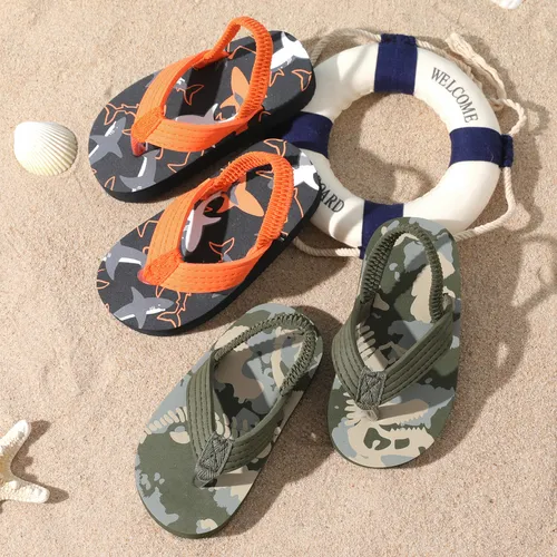 Toddler/Kid Camouflage Cartoon Print Flip-flops Slippers