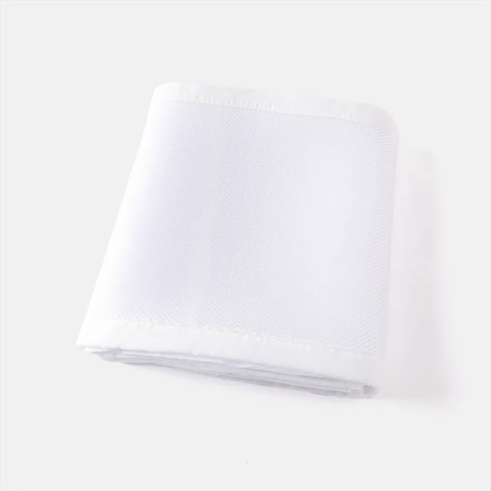 Breathable Mesh Crib Rail Guard Covers Fits Four-Sided Slatted Crib big image 7