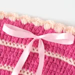Newborn Baby Photography Props Knitted Hat and Shorts Set Pink image 5