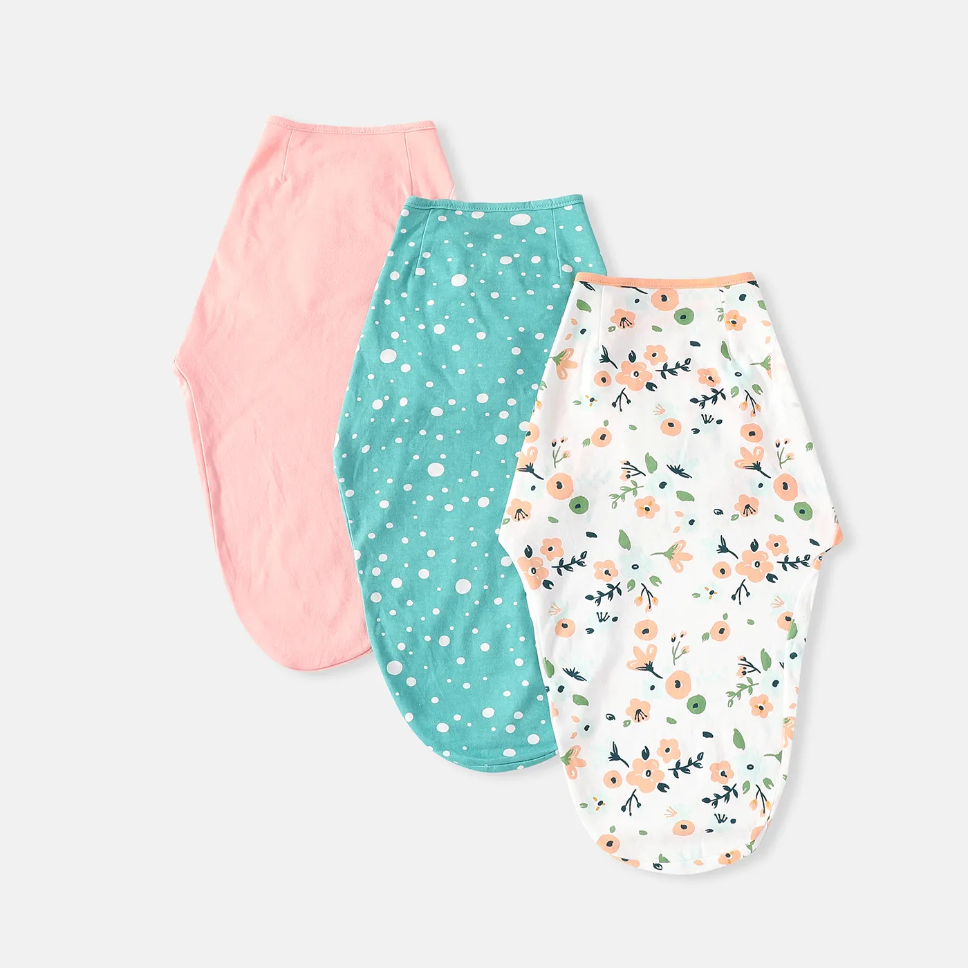 3pcs 100% Cotton Newborn Baby Swaddles Breathable Soft Comfortable Sleep Sack  image 2