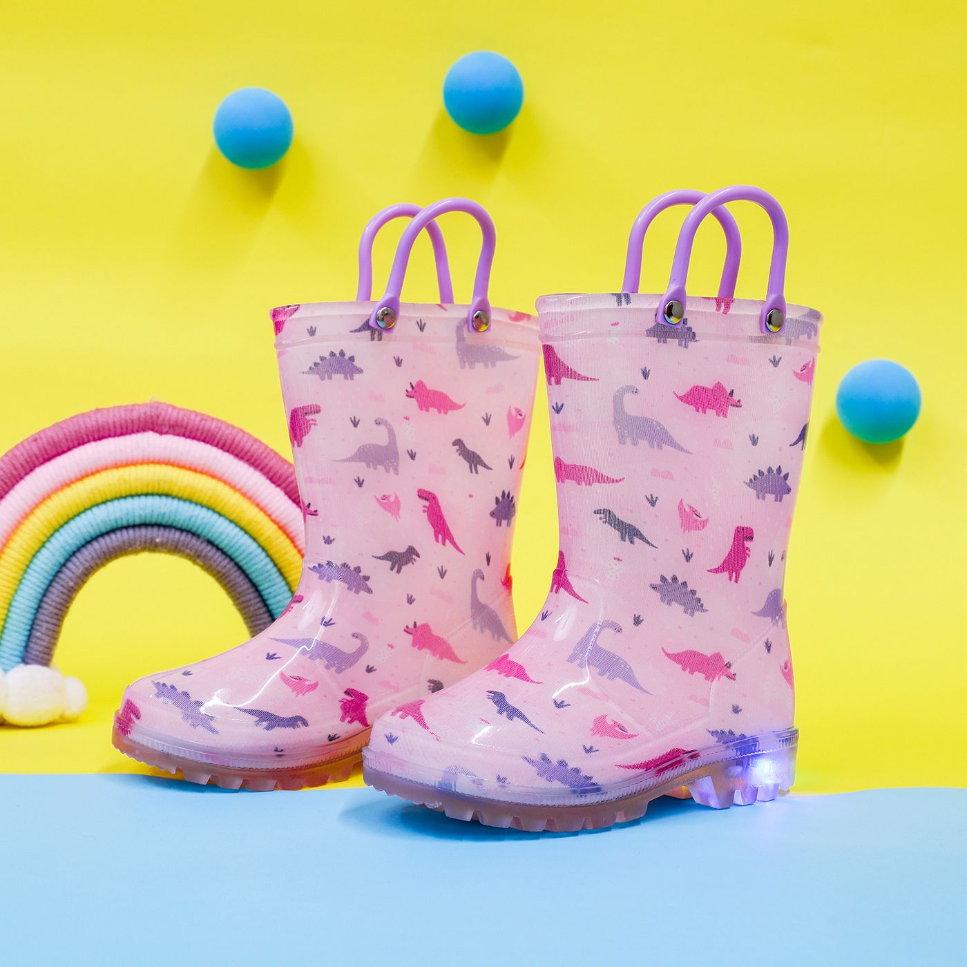 

Toddler/Kid Allover Print Rain Boots
