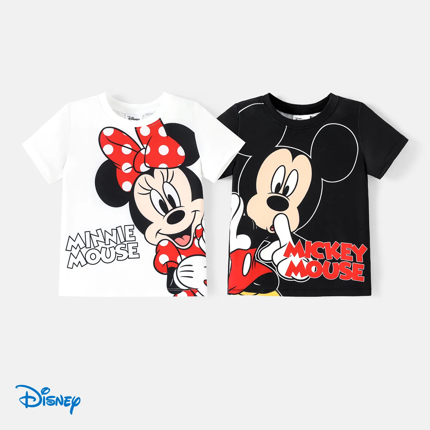 Disney Mickey and Friends Toddler/Kid Girl/Boy Character & Letter Print Naia™ Short-sleeve Tee