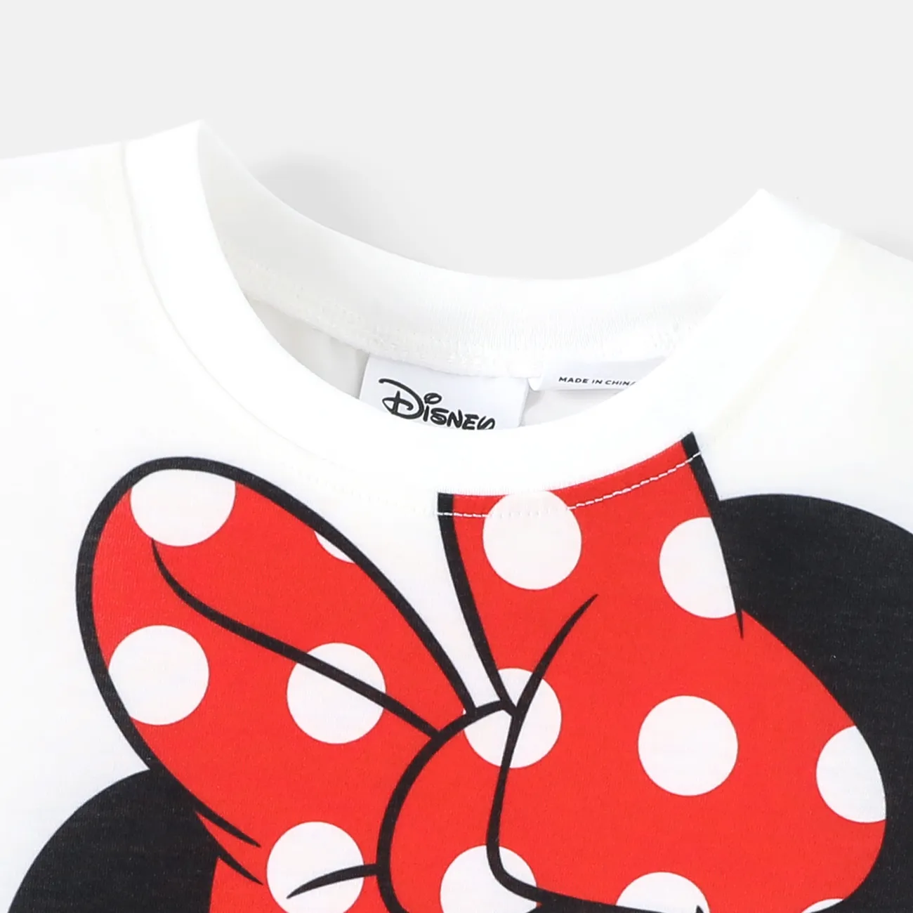 Disney Mickey e Amigos Toddler Girl Personagem Print Casaco/Calça/Tee de manga comprida Branco big image 1