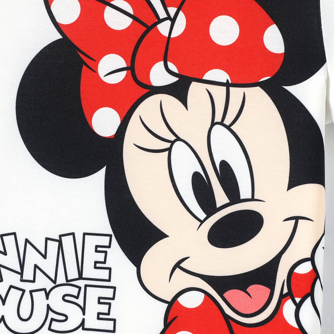 Disney Mickey e Amigos Toddler Girl Personagem Print Casaco/Calça/Tee de manga comprida Branco big image 1