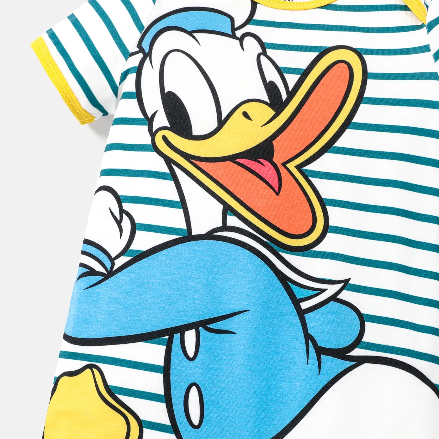 Disney Mickey and Friends Baby Boy/Girl Striped Short-sleeve Graphic Naia™ Jumpsuit  image 3