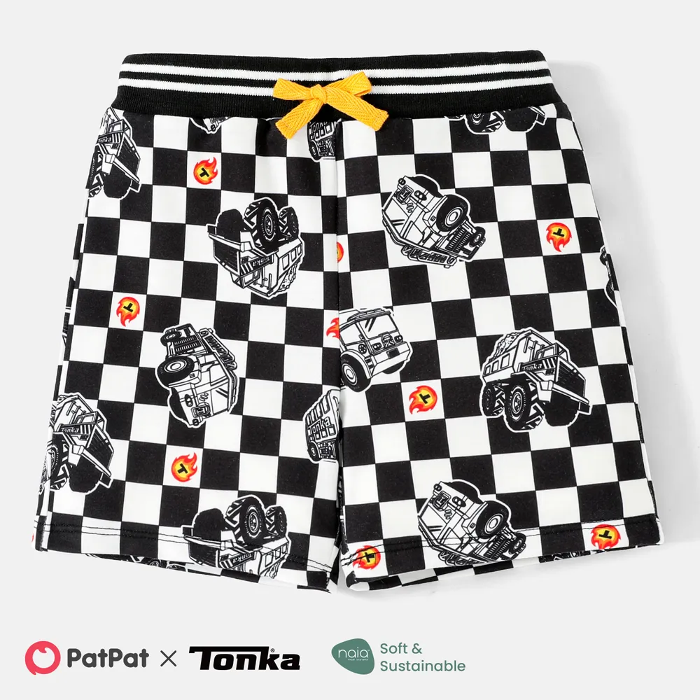 Tonka Toddler Boy Plaid/Letter Print Naia™ Shorts big image 1