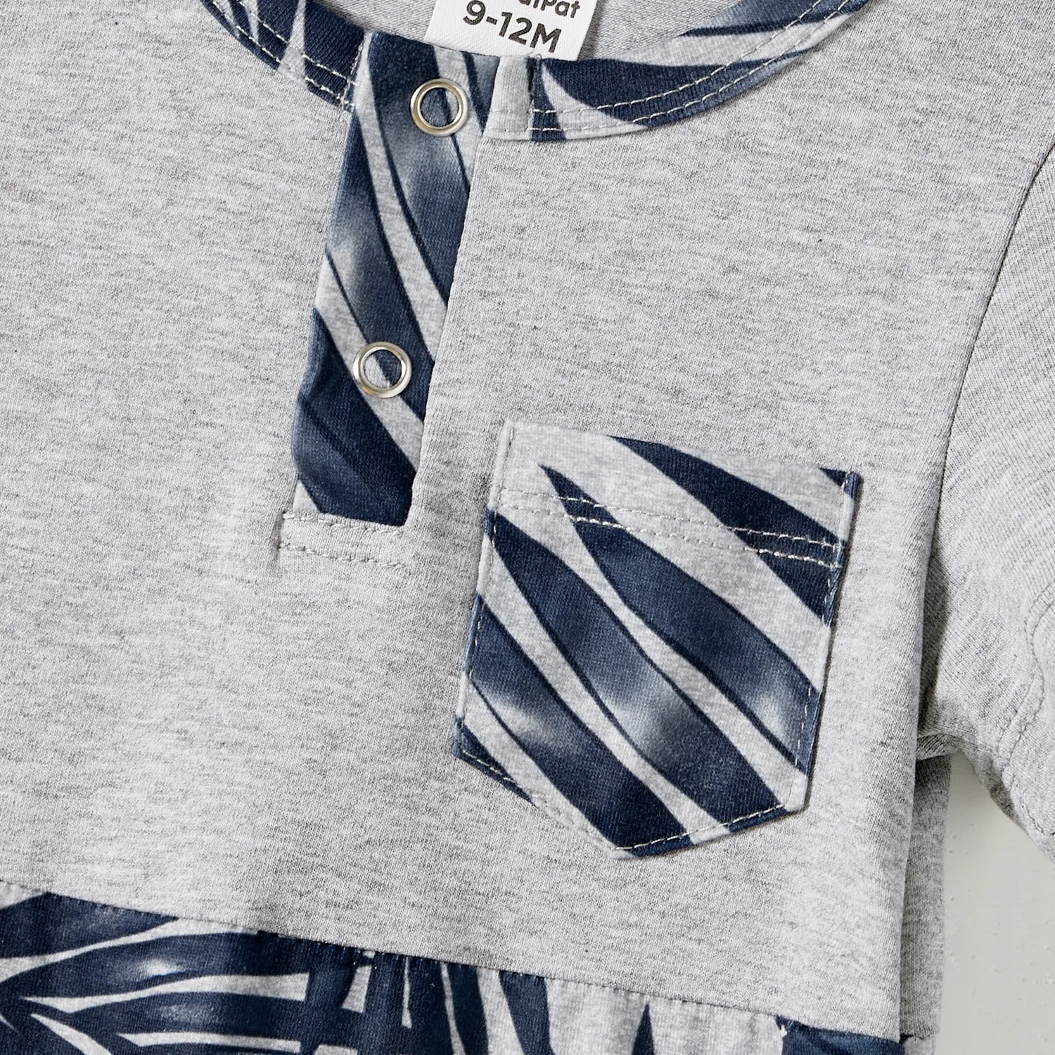 Family Matching Plant Print Panel Belted Short-sleeve Dresses and T-shirts Sets  image 3