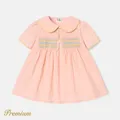 Baby Girl 100% Cotton Doll Collar Embroidered Dress  image 1
